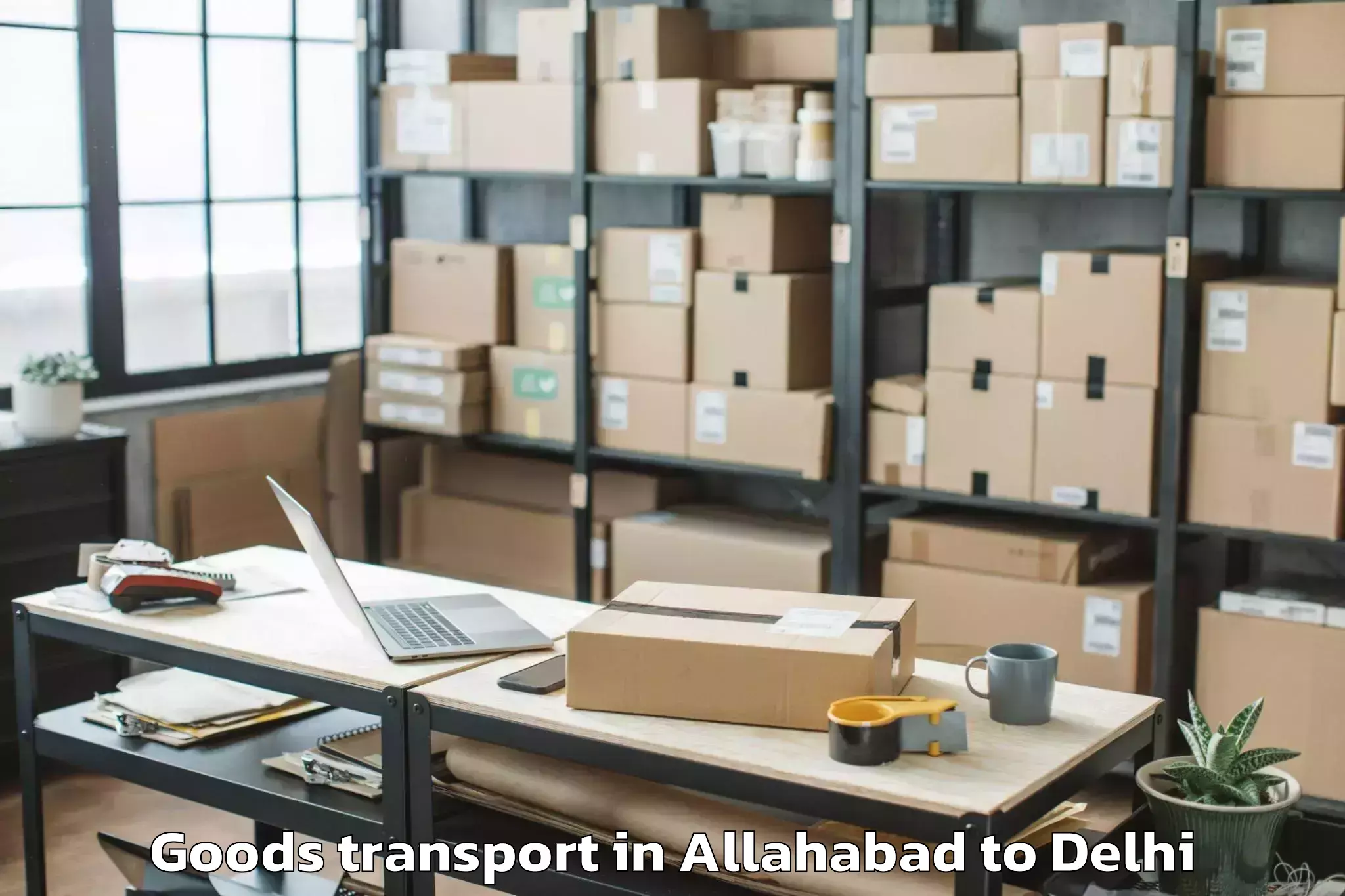 Professional Allahabad to Badarpur Goods Transport